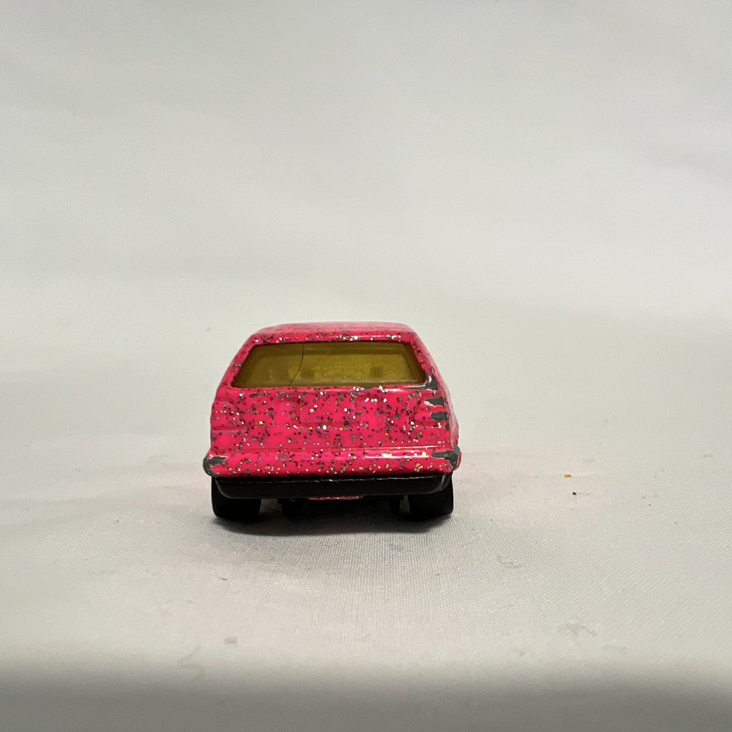  Vintage Hot Wheels 1989 Volkswagen Golf Mk2 Hot Pink Sparkle Metalflake Diecast