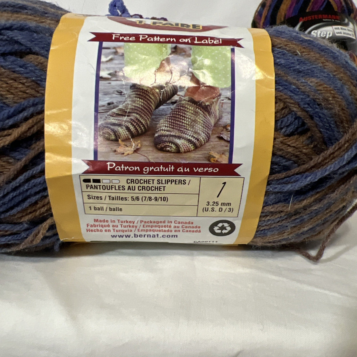 Bernat Sox Gazoom Austermann Step Yarn Mixed Lot + James C Brett Pattern4