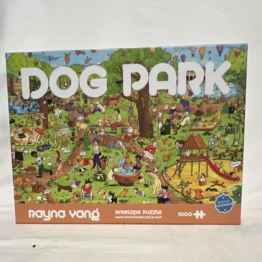 Antelope Puzzle Rayna Yang Dog Park 1000pc Interlocking Cardboard Puzzle0