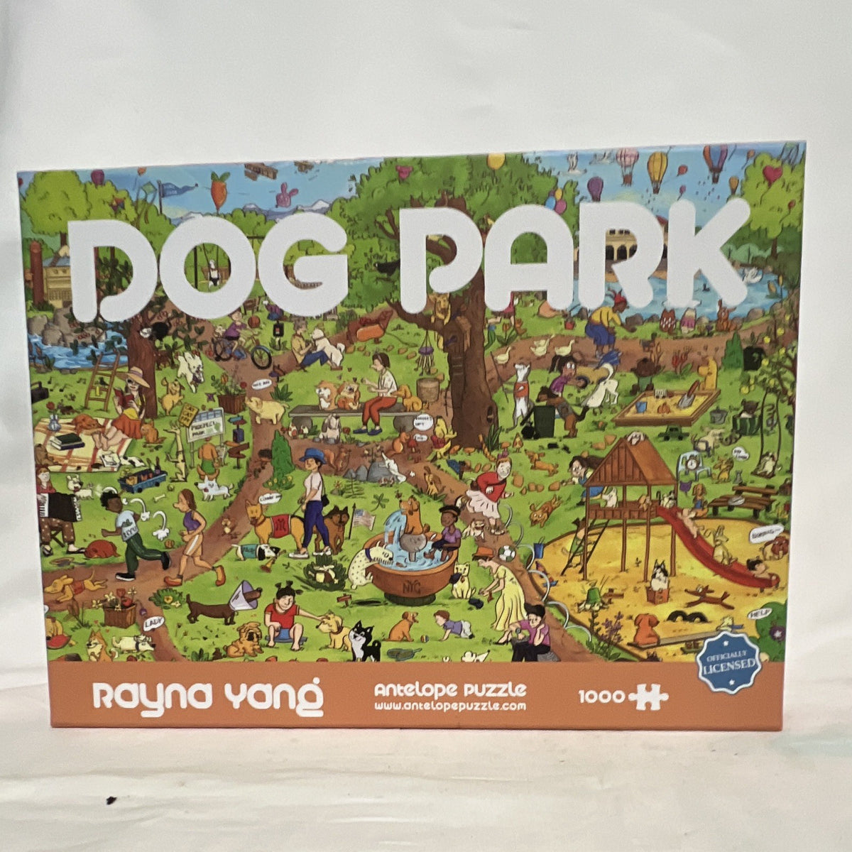 Antelope Puzzle Rayna Yang Dog Park 1000pc Interlocking Cardboard Puzzle0