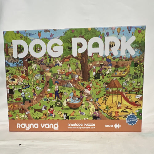 Antelope Puzzle Rayna Yang Dog Park 1000pc Interlocking Cardboard Puzzle0