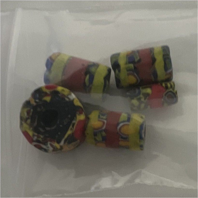 Vintage Trade Beads Multicolor Loose Lot of 5  Jewelry Making0