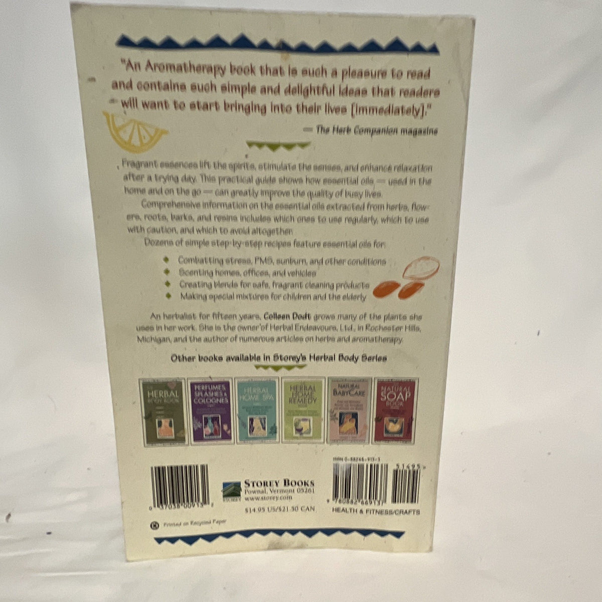 The Essential Oils Book Paperback by Colleen K. Dodt Storey's Herbal Body Care1