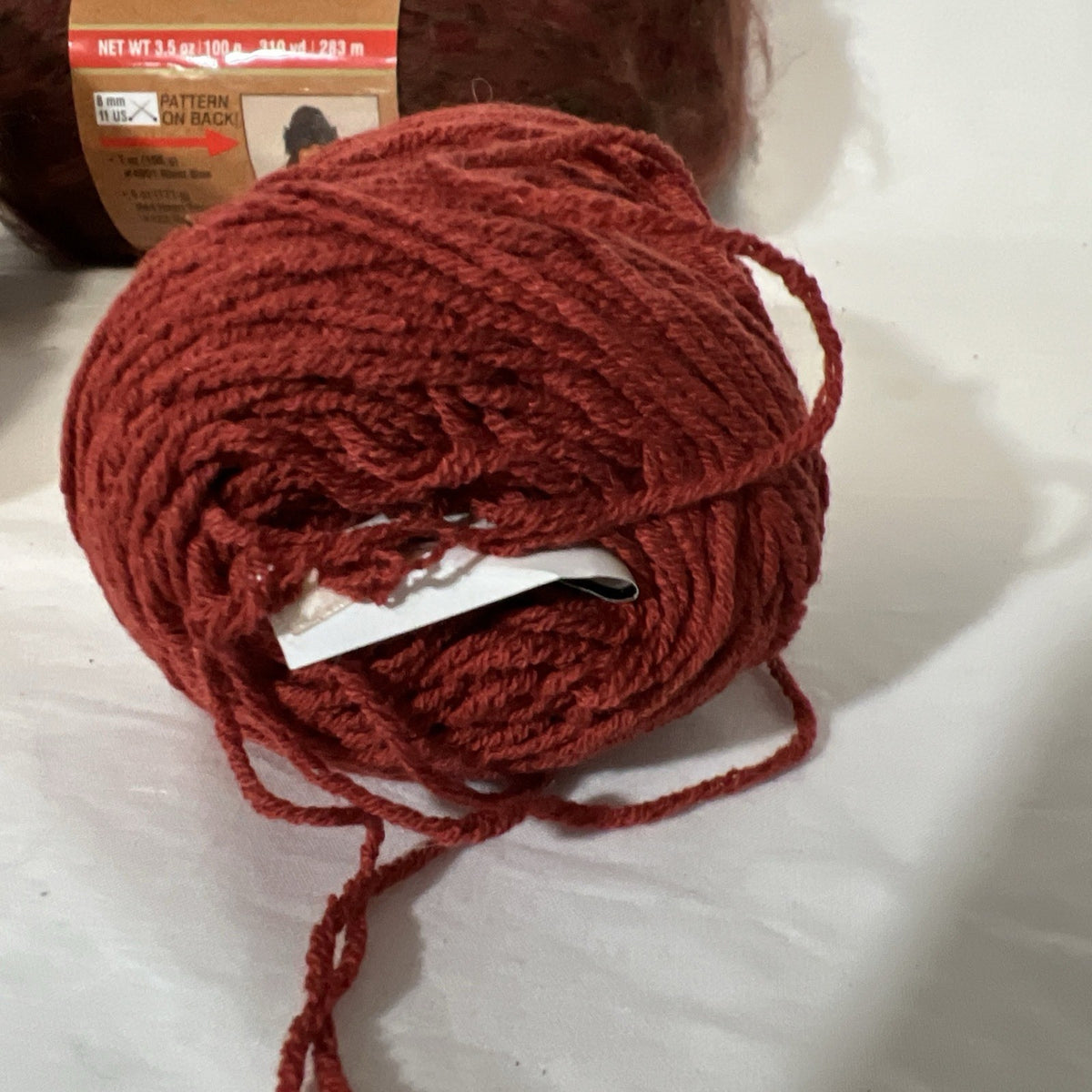 Mixed Yarn Lot 9 Red Heart Ice Kollage Luscious Rust Brown Gold Novelty Yarn8