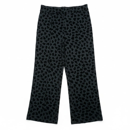 Ann Taylor NWT Size 12 Flocked Velvet Heart High Rise Crop Straight Leg Pants0