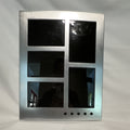 Brookstone Voice Recording Photo Collage Frame Silver 5 Photos Working0