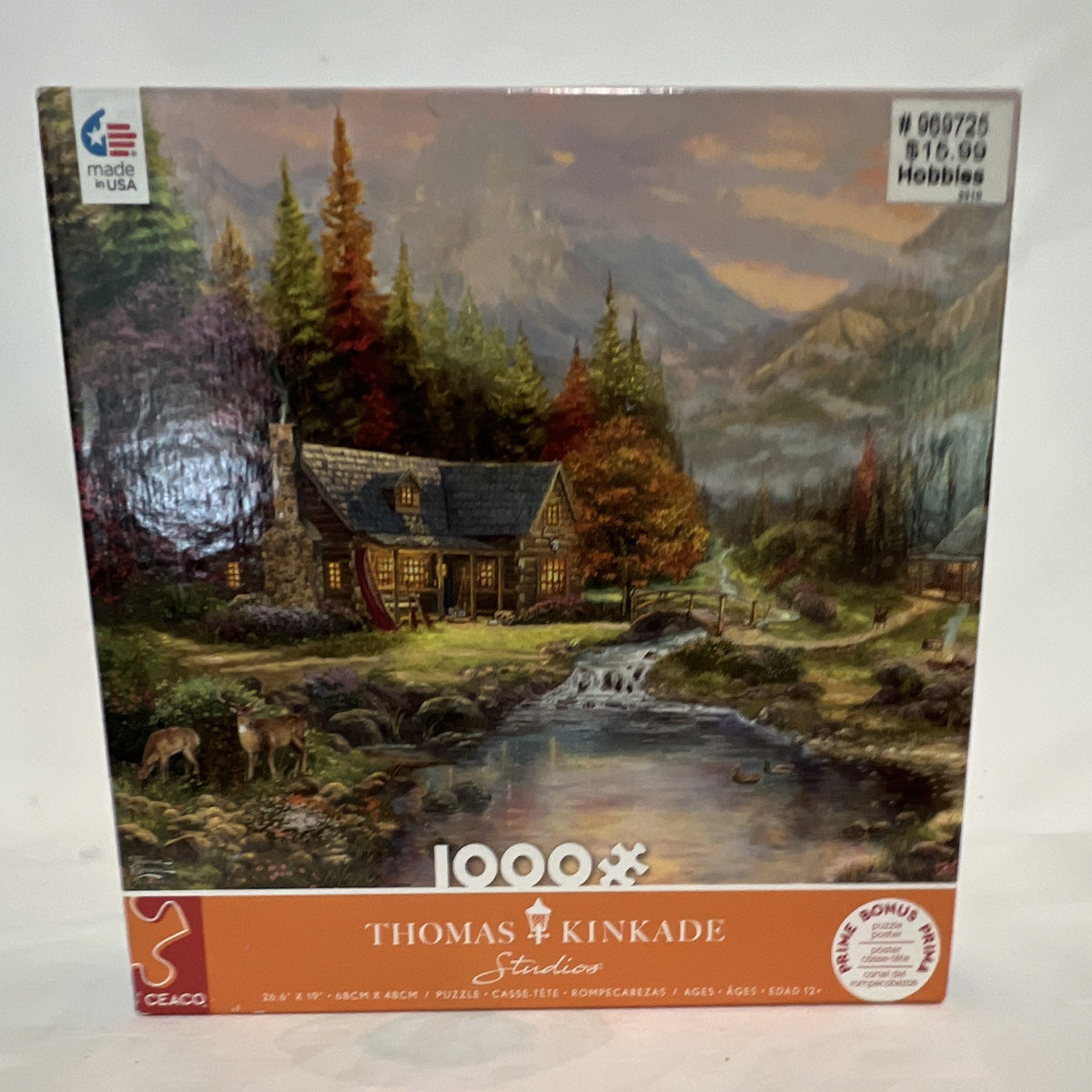 Ceaco Thomas Kinkade Sierra Paradise 1000pc Interlocking Puzzle Poster 20200