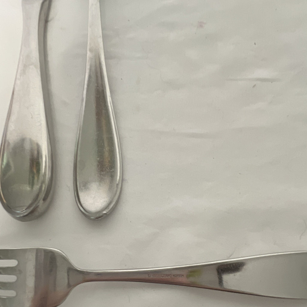 Yamazaki Stainless Steel 5-Piece Flatware Set Knife Fork Spoon Silver Glossy3