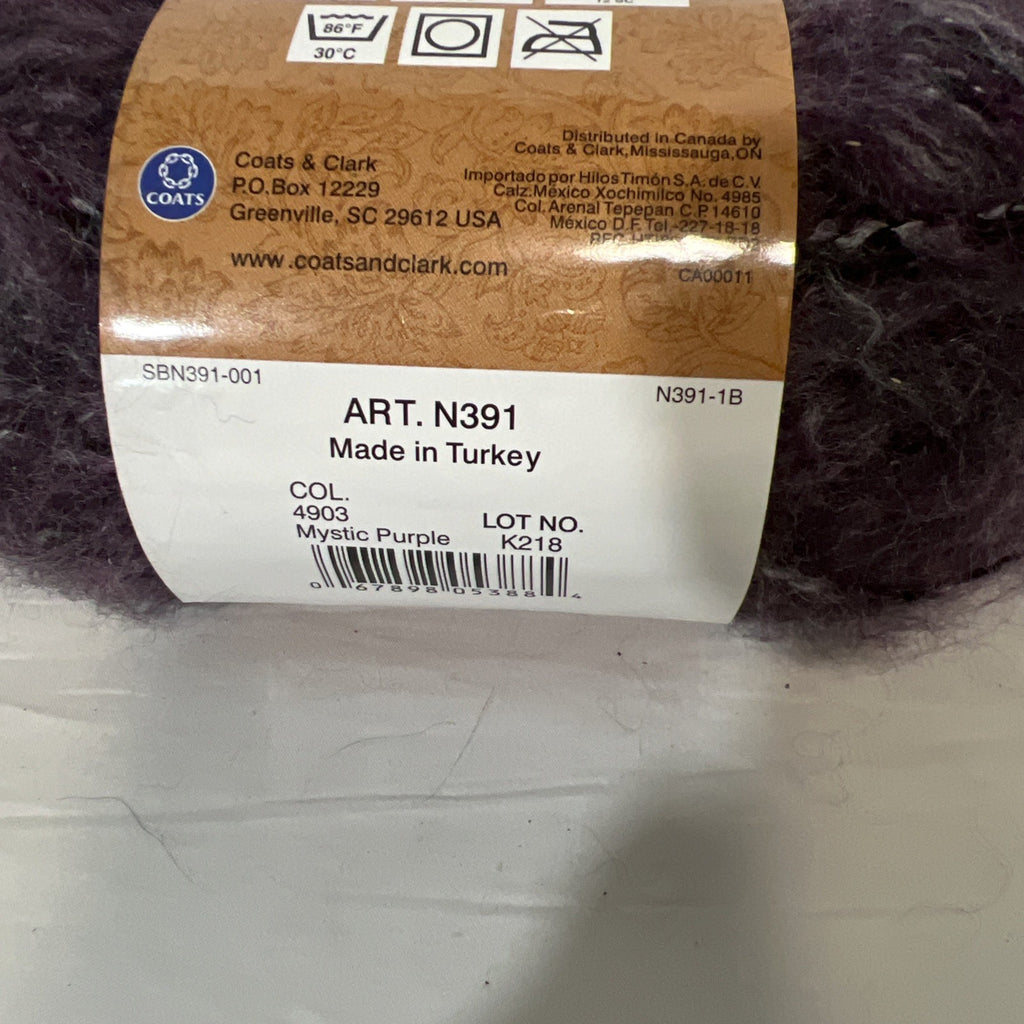 Red Heart Symphony Yarn Mystic Purple 4903 Lot K218 310 Yds Discontinued2