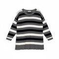 Eddie Bauer Women's Size Medium Striped 3/4 Sleeve Knit Sweater0