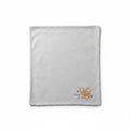 Baby Blanket Gray Waffle Plush Sloth Take It Slow Embroidered 30x40 Neutral0