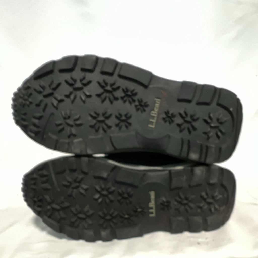 L.L.Bean Kids winter Lace Up Snow Boots Size 6 Blue/Black w/Key Pocket1
