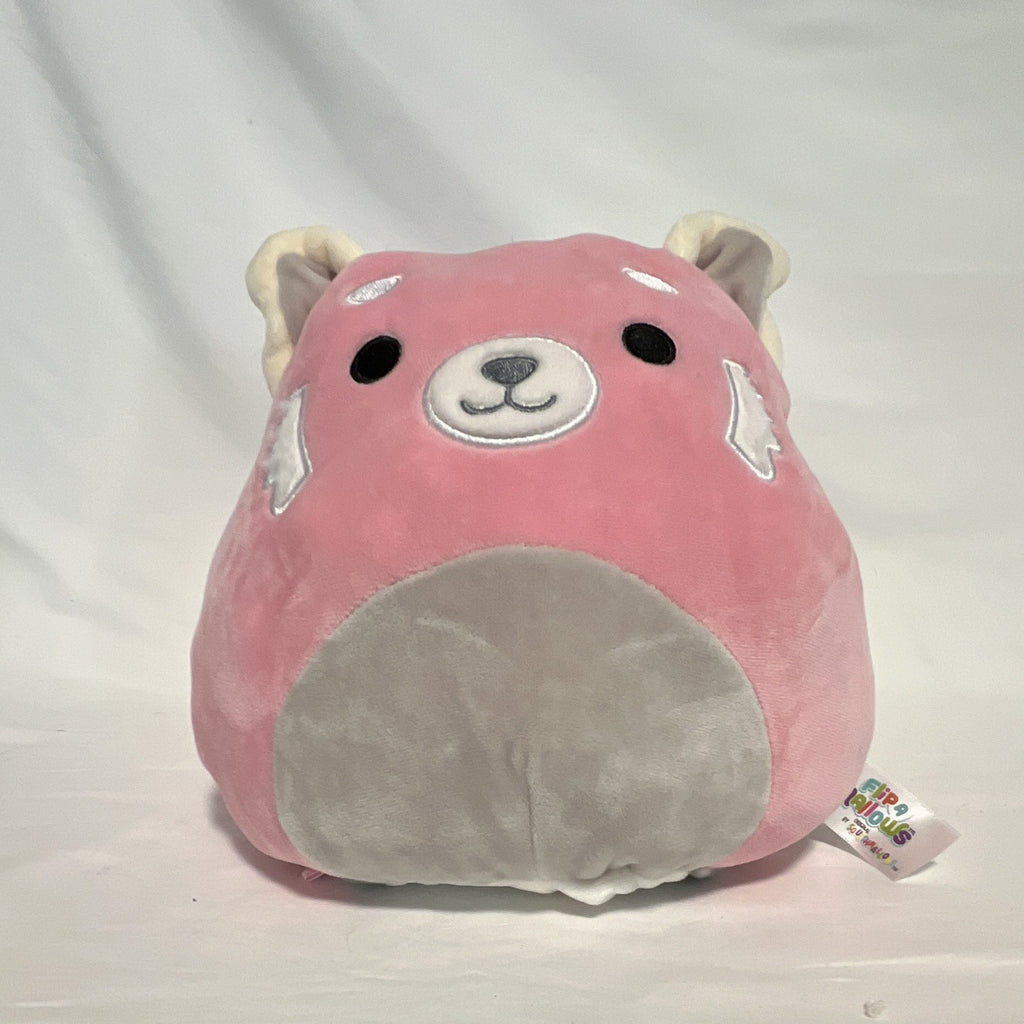 Squishmallows Flip-A-Mallows Dohna Pink Panda Mischa Snow Leopard 8" Reversible1