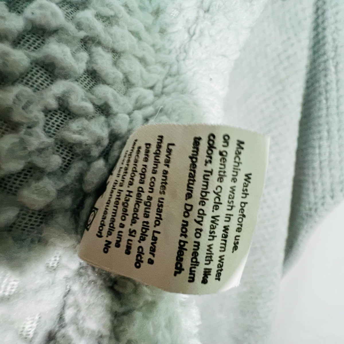 Baby Blanket Gray Waffle Plush Sloth Take It Slow Embroidered 30x40 Neutral3
