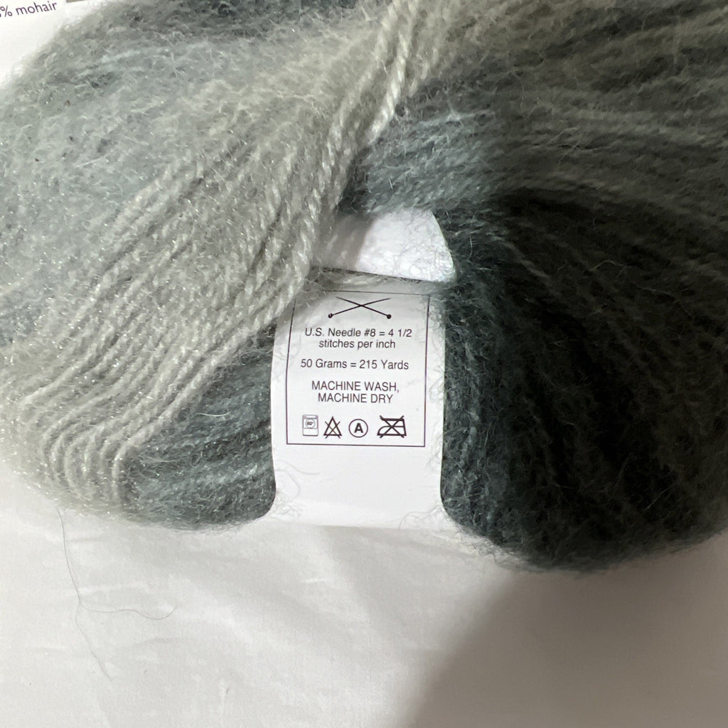 Filatura Lanarota Mosaic Mohair Ombre Yarn Gray 35% Mohair Lot of 3 Skeins2