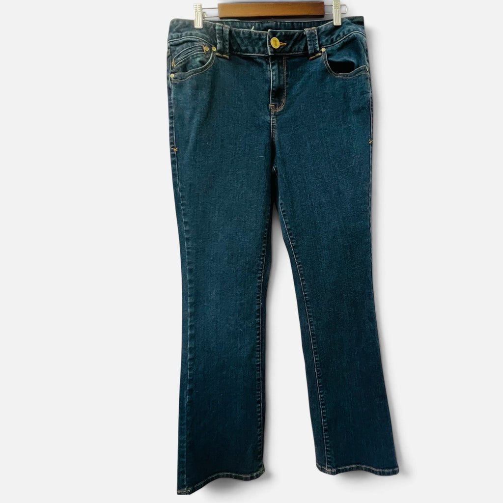 Lane Bryant Genius Fit Bootcut Jeans Dark Wash Size 16 Average0