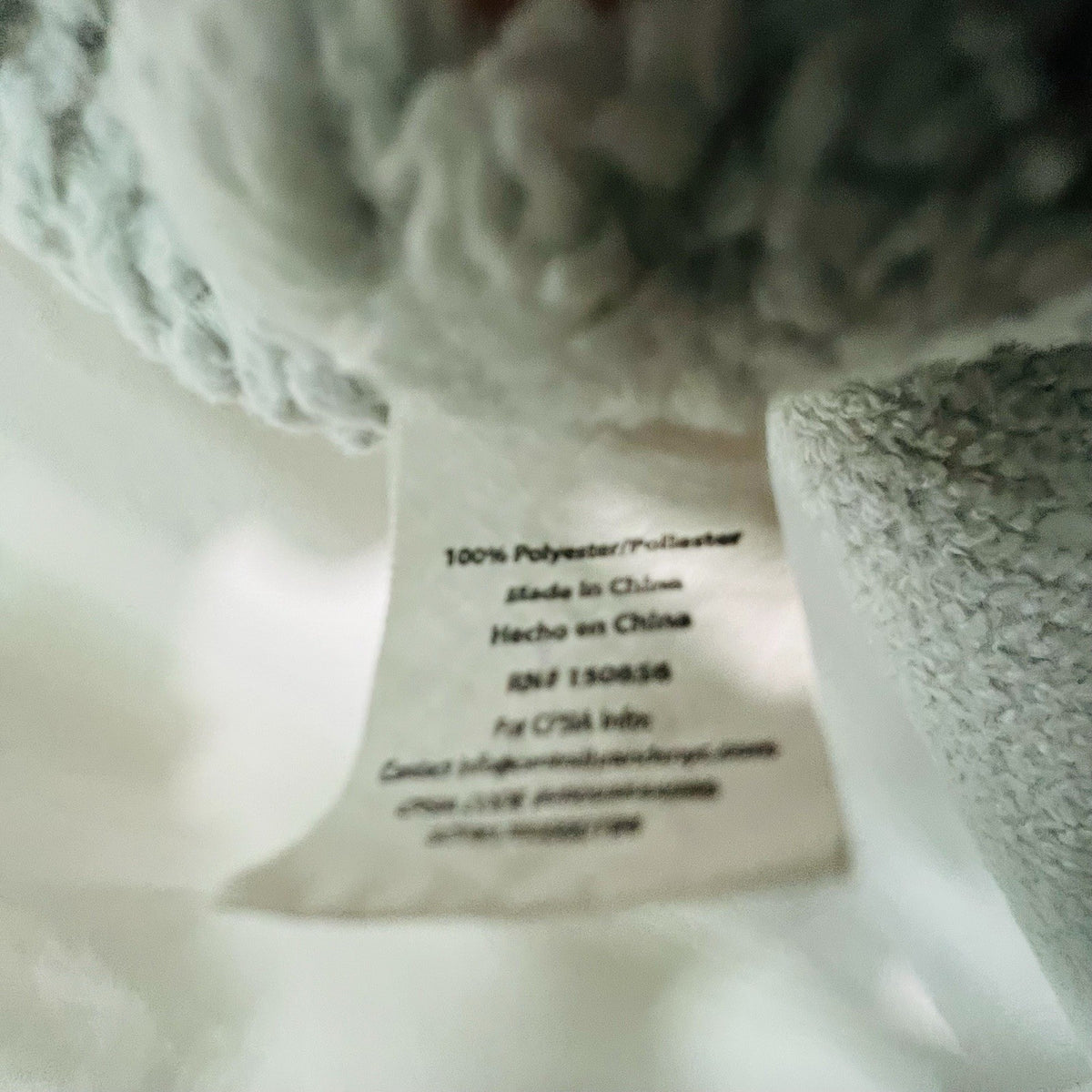 Baby Blanket Gray Waffle Plush Sloth Take It Slow Embroidered 30x40 Neutral2