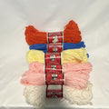 Aunt Lydia's Heavy Rug Yarn Lot of 7 Skeins Tangerine Blue Yellow Pink White0
