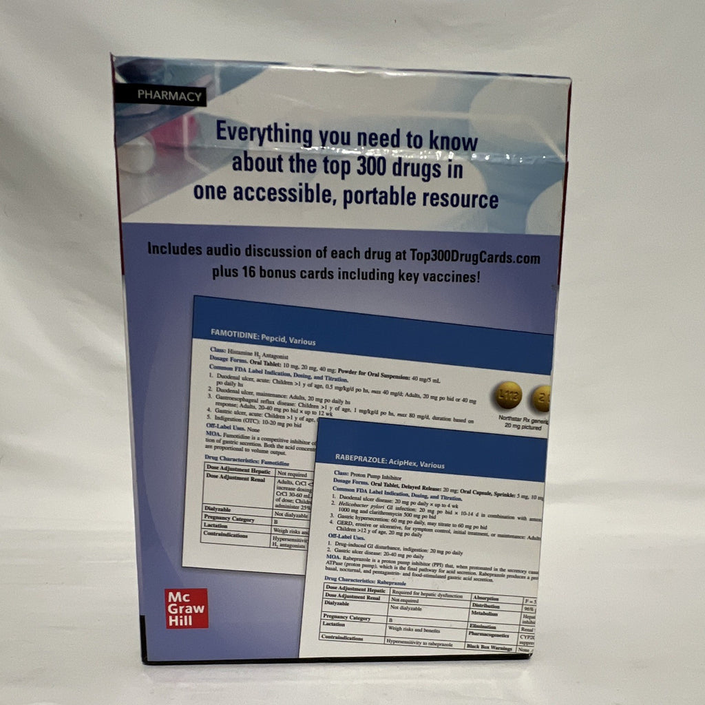 LANGE Top 300 Pharmacy Drug Cards 2020-2021 5th Ed NAPLEX Study Guide Kolesar1