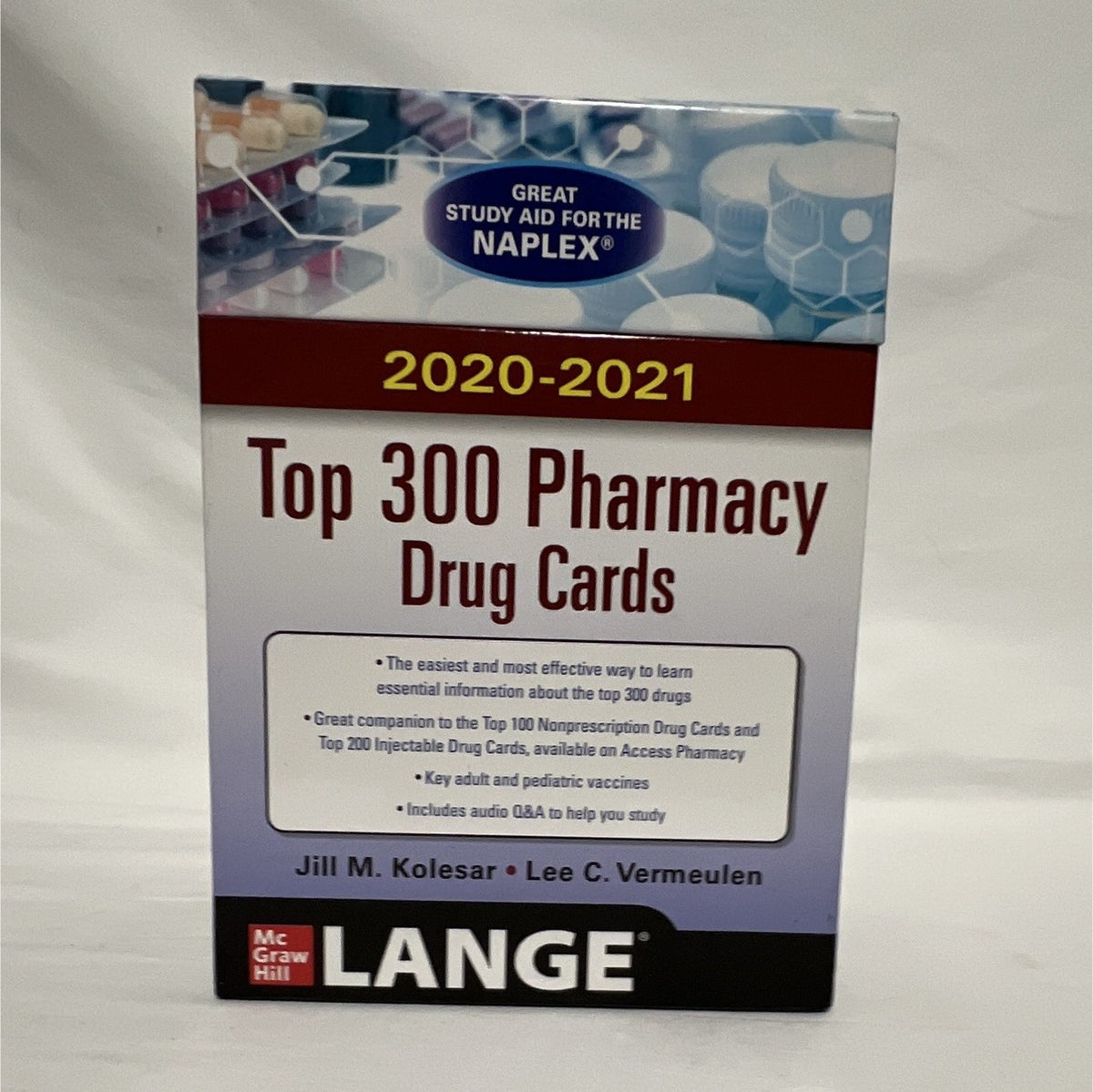 LANGE Top 300 Pharmacy Drug Cards 2020-2021 5th Ed NAPLEX Study Guide Kolesar0