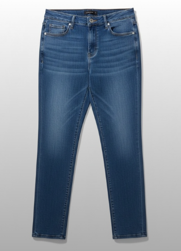 Avenue Denim Skinny Ankle Jeans Womens 24T Blue Premium Stretch Plus Size NWT0