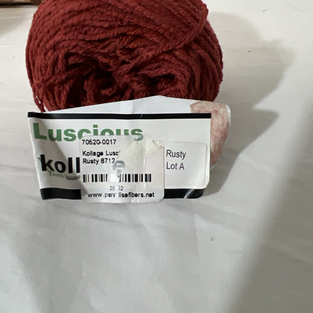 Mixed Yarn Lot 9 Red Heart Ice Kollage Luscious Rust Brown Gold Novelty Yarn9