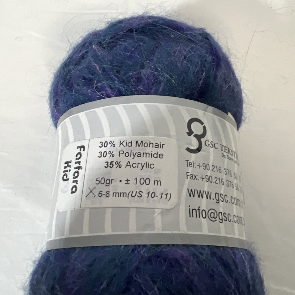 Vintage Sears Afghan Sweater Yarn ICE Yarns Blue Mohair Mixed Lot 4 Skeins2