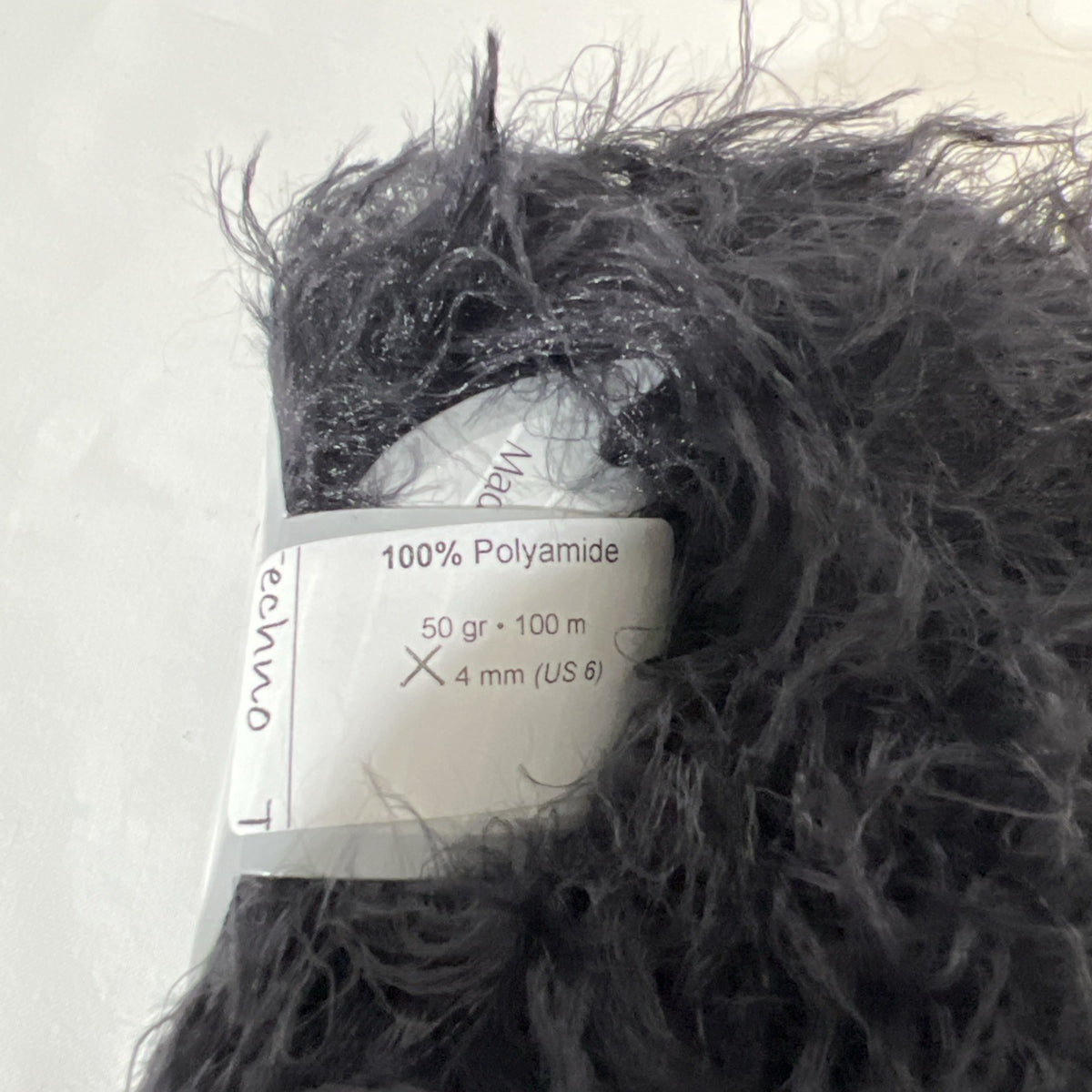ICE Yarns Long Eyelash Fur Yarn Black Faux Fur Novelty Yarn Lot of 8 Skeins1