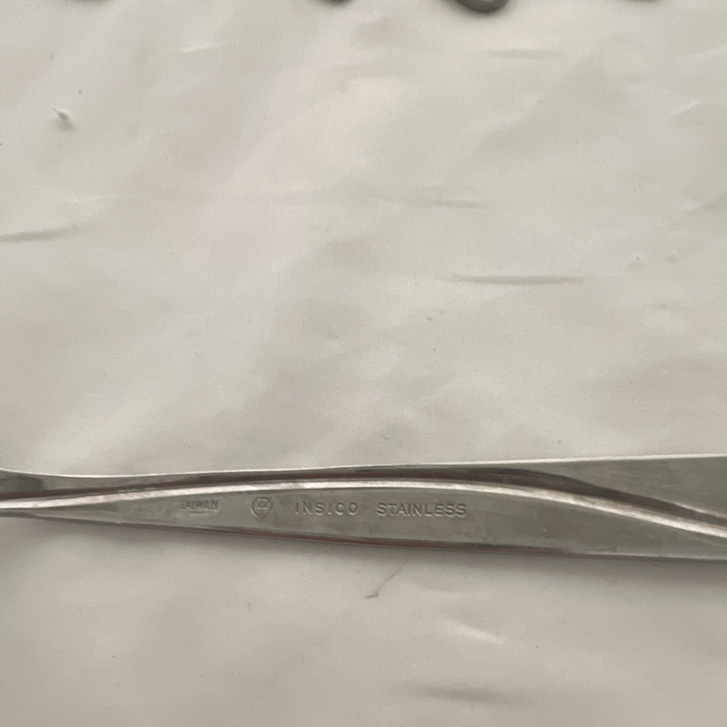 INSICO Stainless Steel Fork, Lot of 6 Silver, Solid Handle1