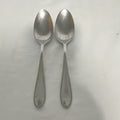 Yamazaki Stainless Steel Teaspoons Set of 2 Silver Solid Handle0