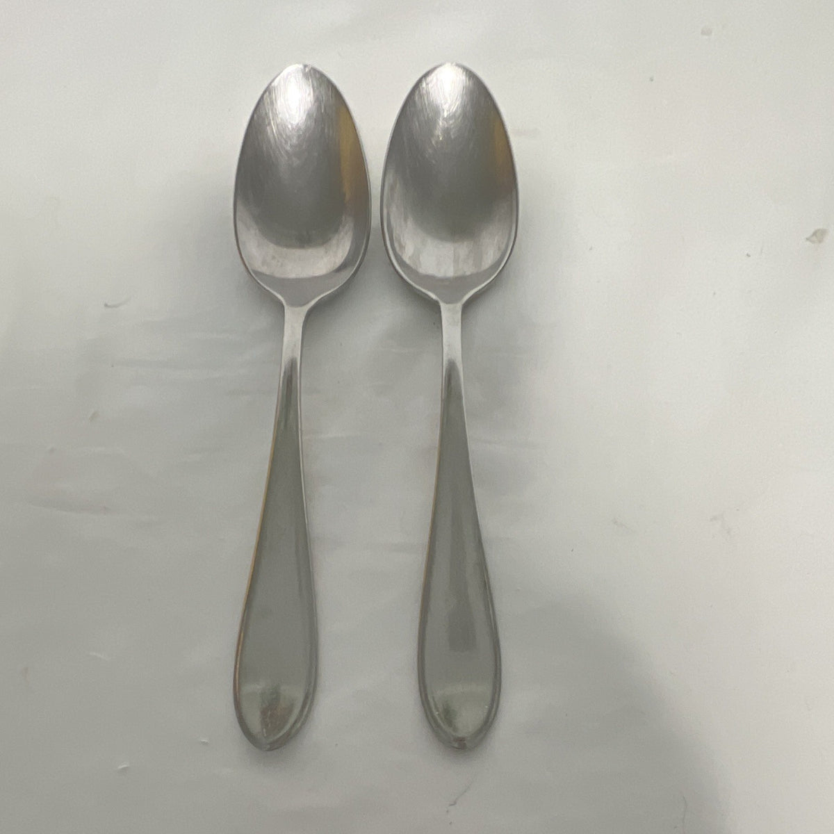 Yamazaki Stainless Steel Teaspoons Set of 2 Silver Solid Handle0