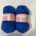 Patons Lace Sequin Yarn Sapphire Blue 2 Skeins 50g Fine 2 Discontinued0