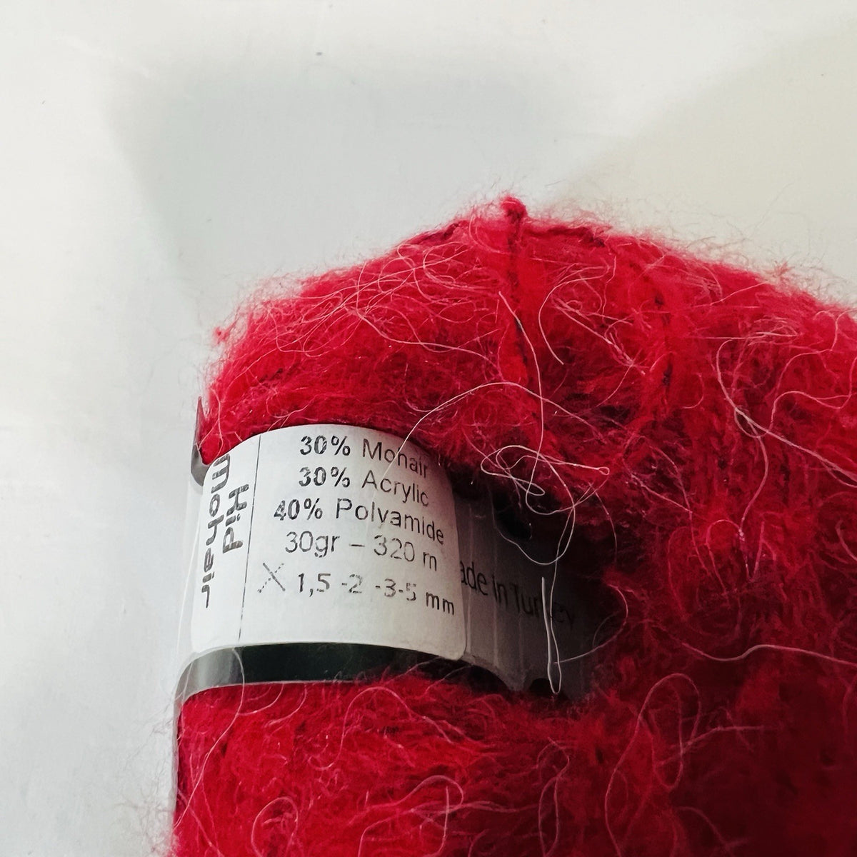 ICE Yarns Kid Mohair Deep Red Yarn 4 Skeins + Partial Fuzzy Mohair Blend1