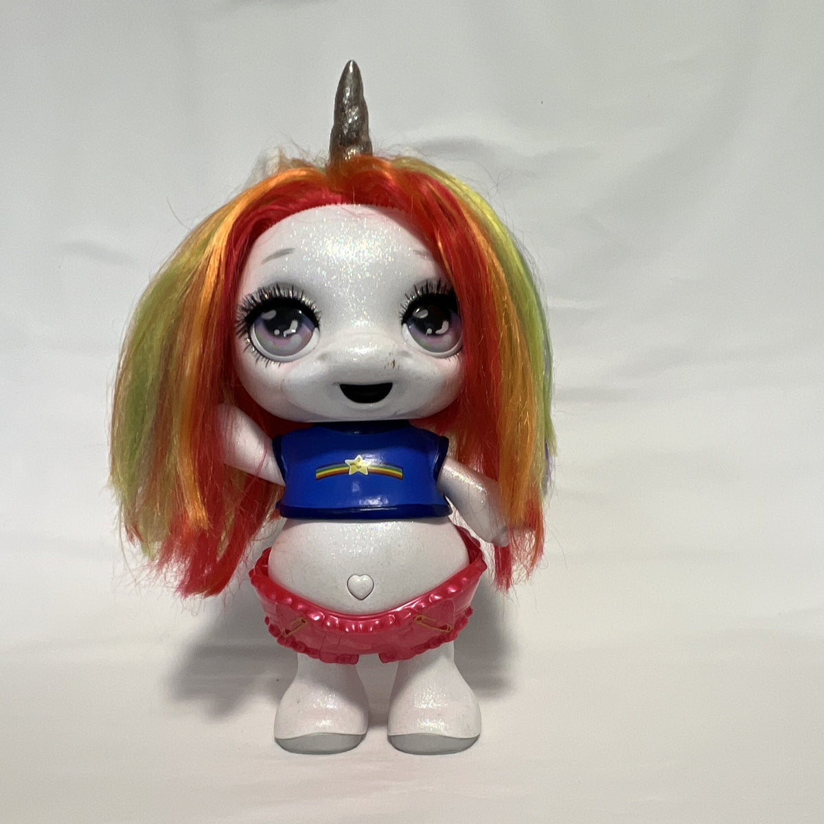 Poopsie Dancing Unicorn Rainbow Figure, Multicolor Straight Hair, Purple Eyes0