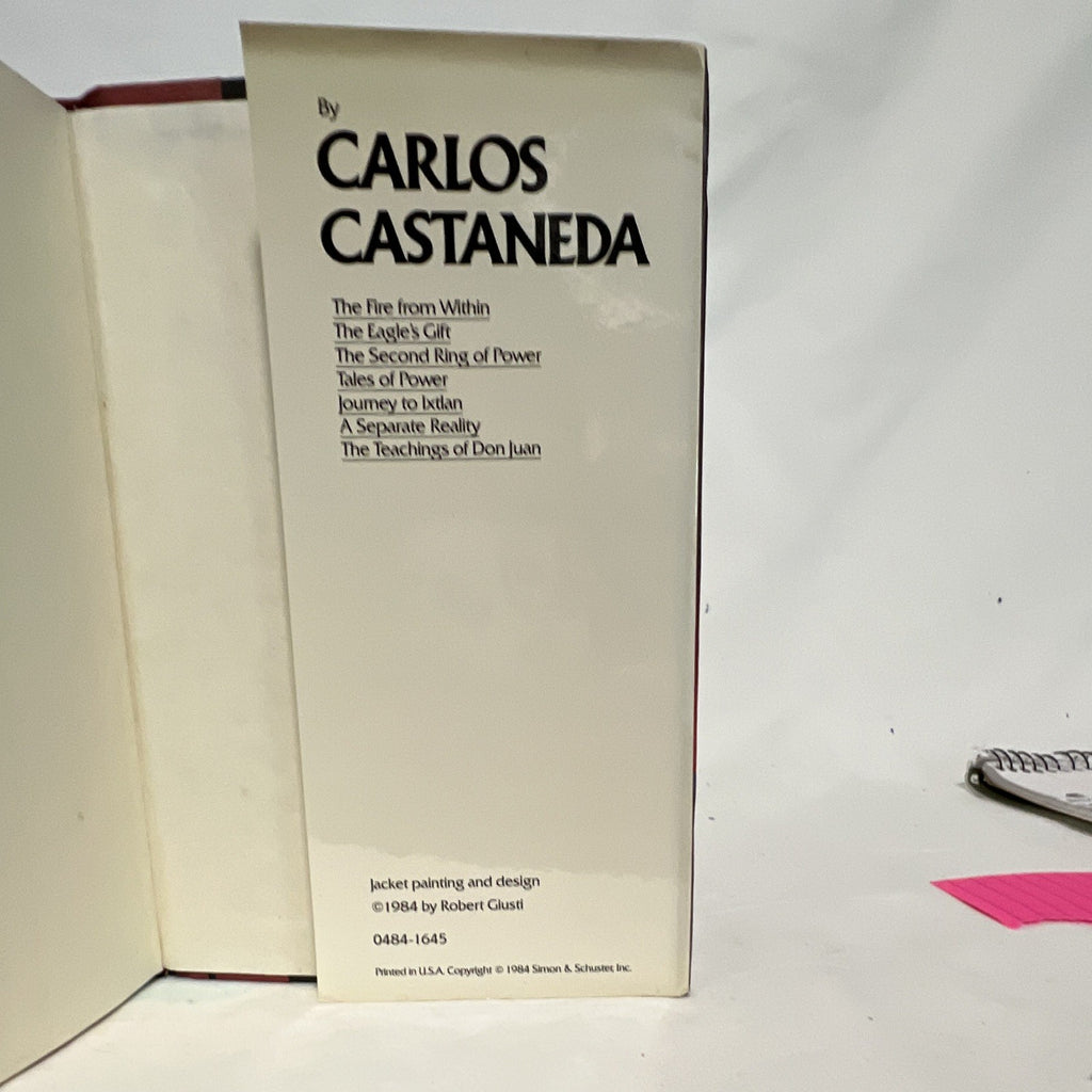 Carlos Castaneda The Fire from Within Hardcover w/ Dust Jacket 1984 S&S4