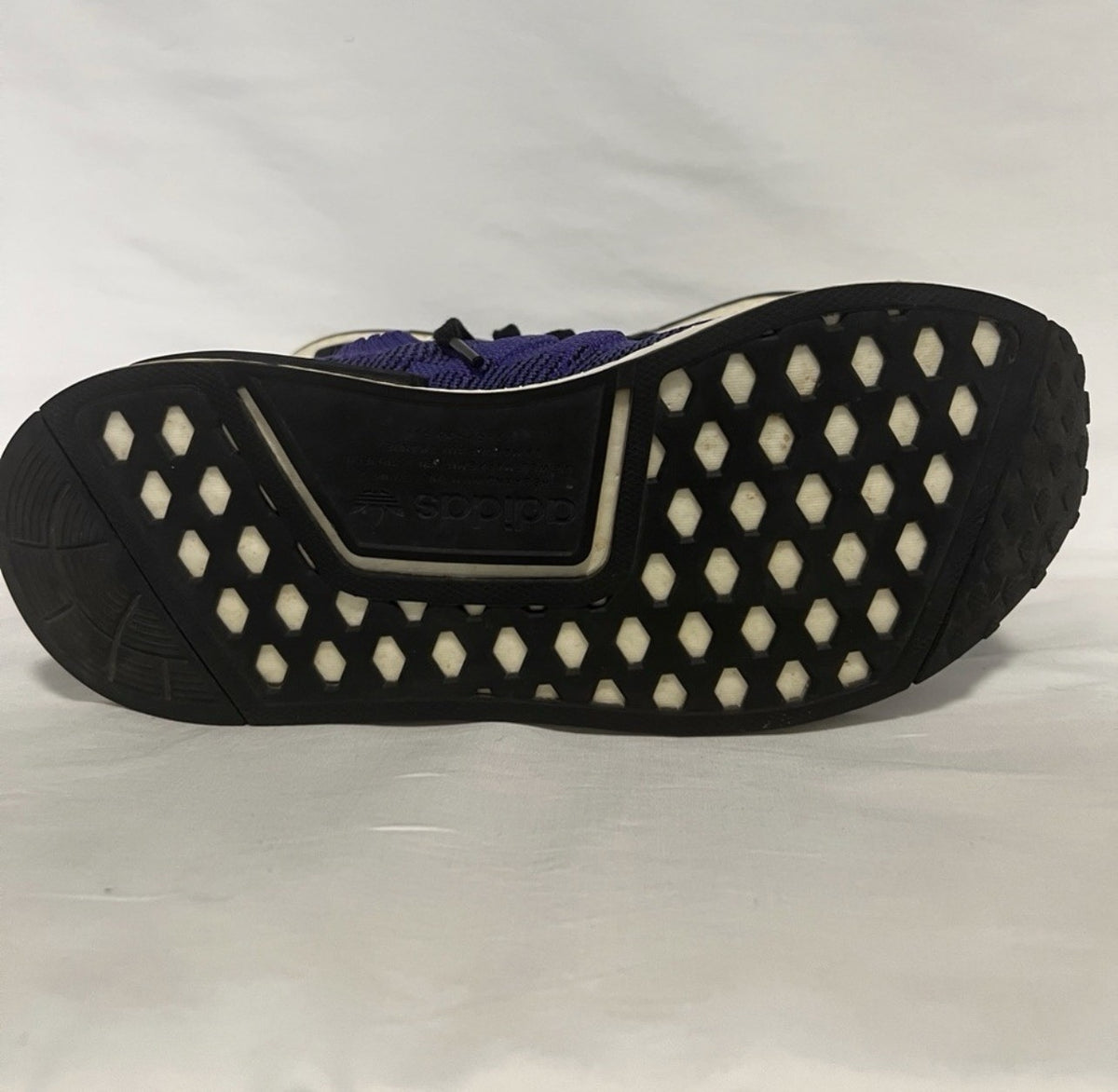 adidas NMD R1 Primeknit Men's 8 Purple Black Boost Sneakers B376242