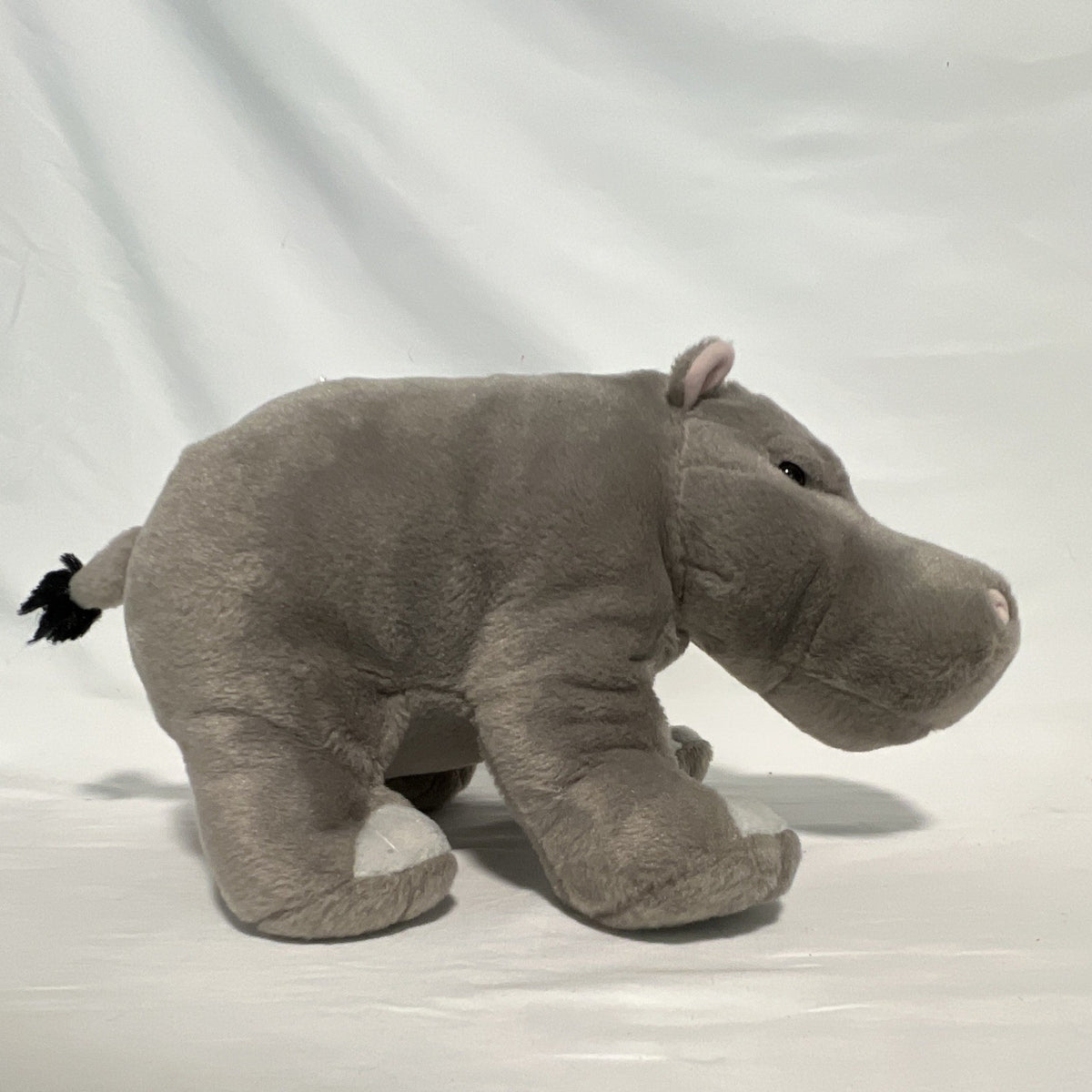 Wild Republic Cuddlekins Hippo Plush Gray Hippopotamus Stuffed Animal 12"0