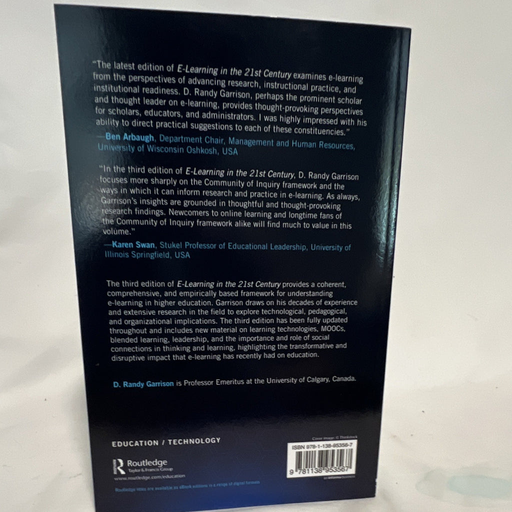 E-Learning in the 21st Century 3rd Ed Paperback by D. Randy Garrison5