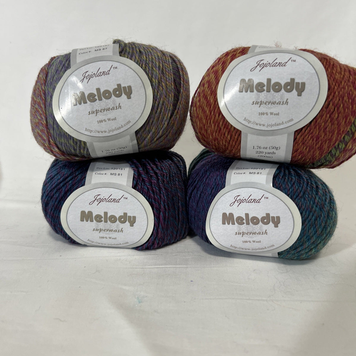 Tangram Cowl Knitting Kit Jojoland Melody Superwash Yarn 4 Skeins + Pattern0