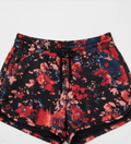 LIVI Active Floral Athletic Shorts 18/20 Black Red Lined Running Plus Size0