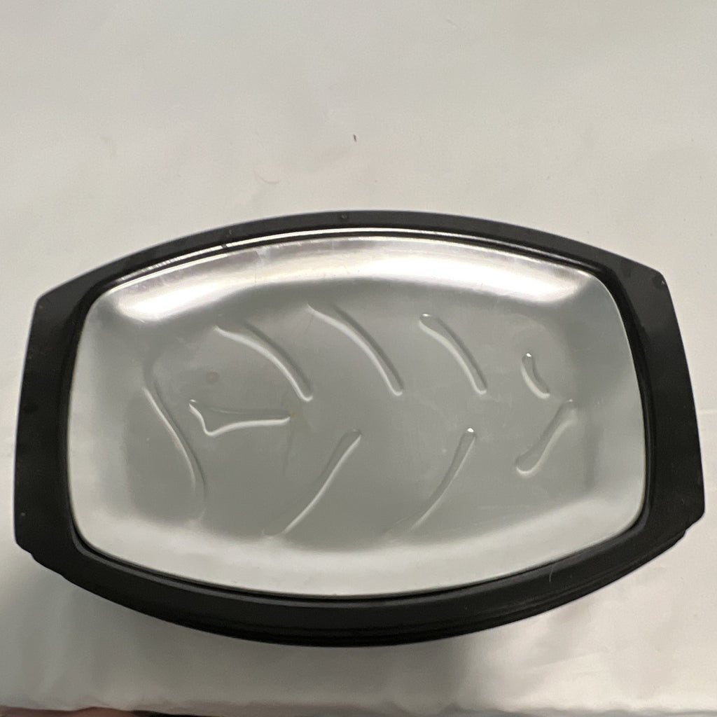 Nordic Ware 52 Large Metal Platter Holder Set of 4, Silver/Black, Handles1