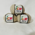 ICE Yarns Kid Mohair Yarn Beige Taupe Cream Fuzzy Mohair Blend Lot of 30