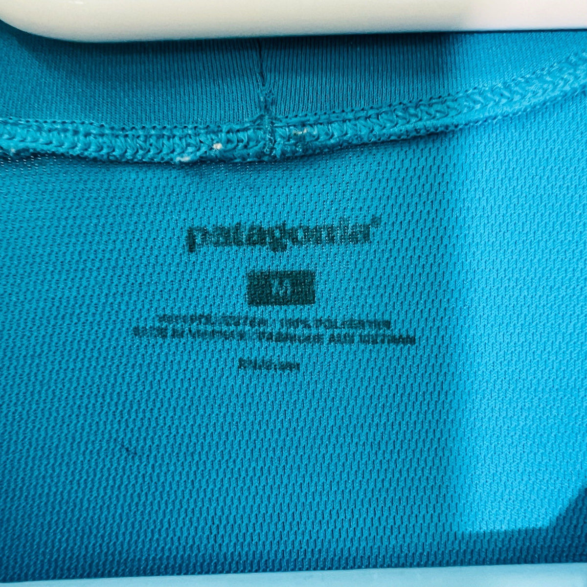 Patagonia Capilene Cool Daily Mens M Blue Colorblock Short Sleeve Shirt1