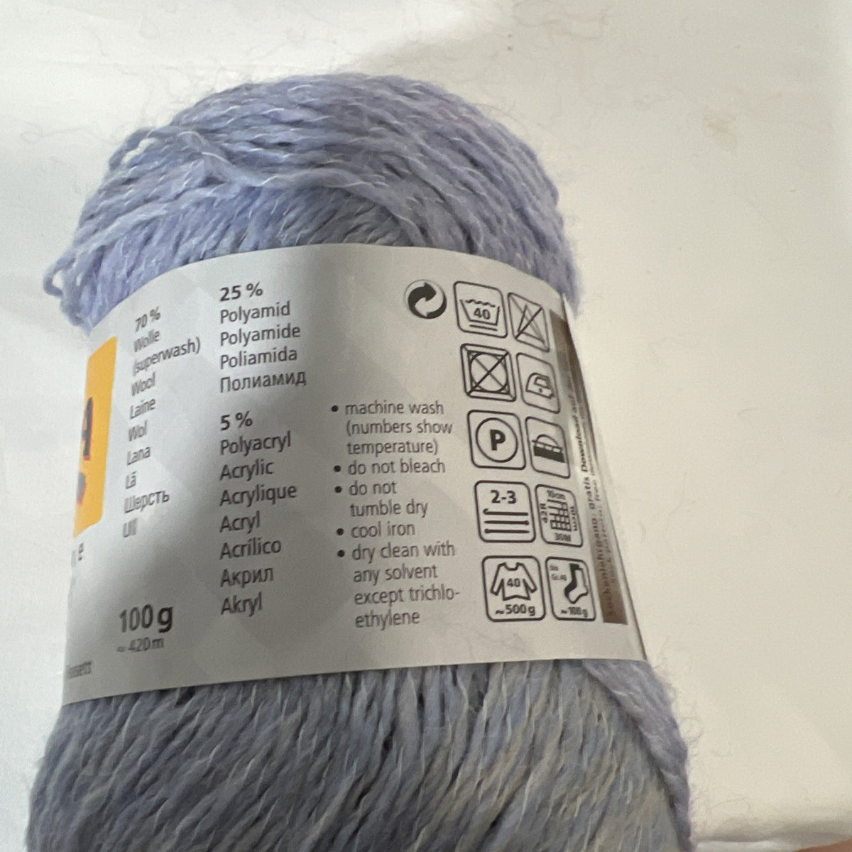 Regia Kaffe Fassett Hand Dye Effect Sock Yarn Blue Grey 8853 Lot of 2 Discont'd1