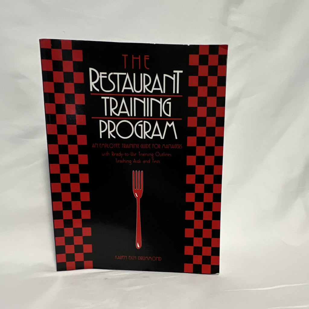 Restaurant Training Program Drummond 1992 Employee Manager Hospitality Textbook0