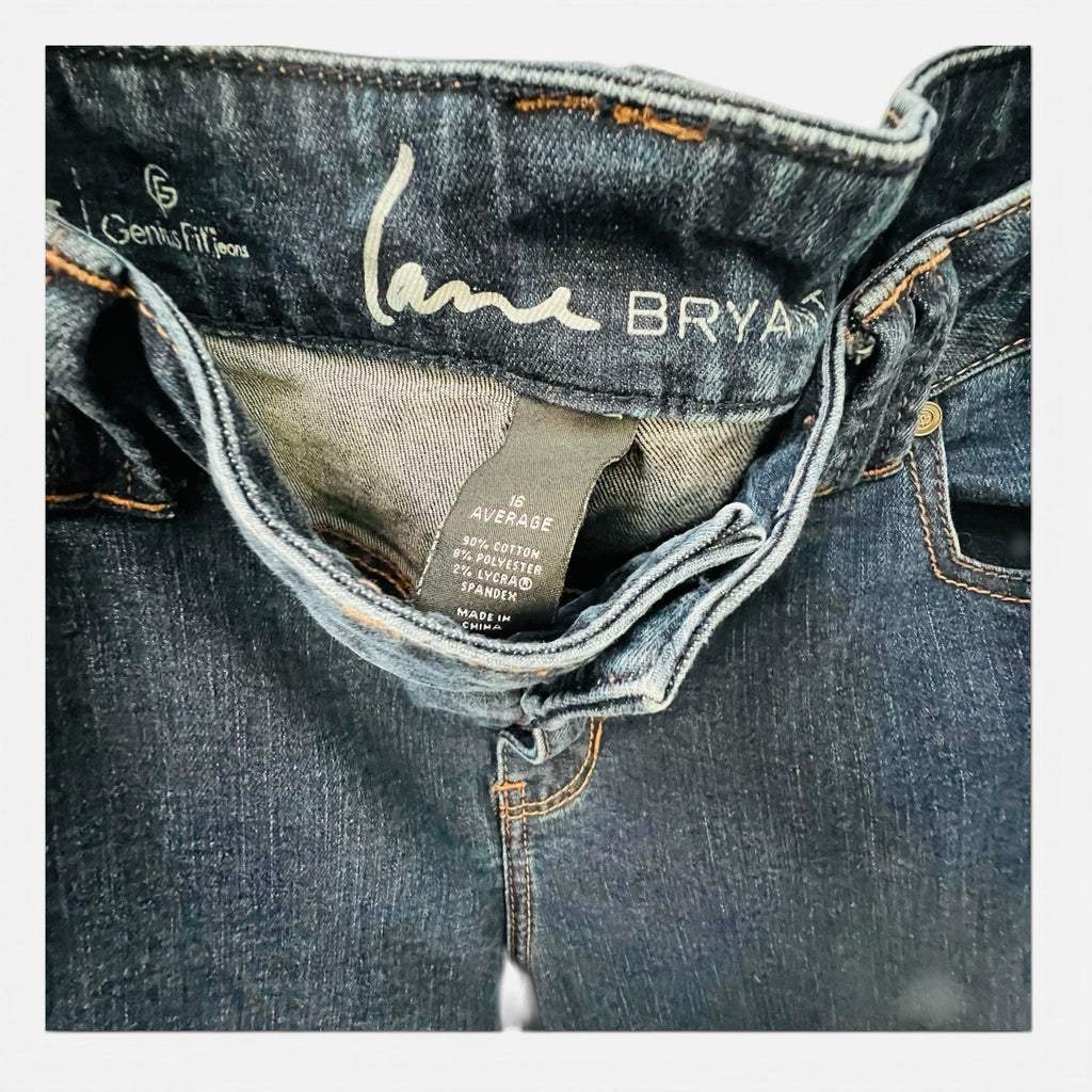 Lane Bryant Genius Fit Bootcut Jeans Dark Wash Size 16 Average2