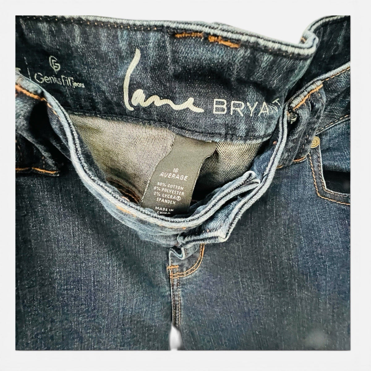 Lane Bryant Genius Fit Bootcut Jeans Dark Wash Size 16 Average2